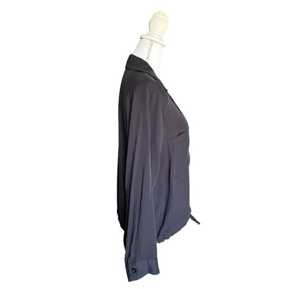 LNA Drawstring Button Down Shirt- Size Medium - Picture 6 of 14